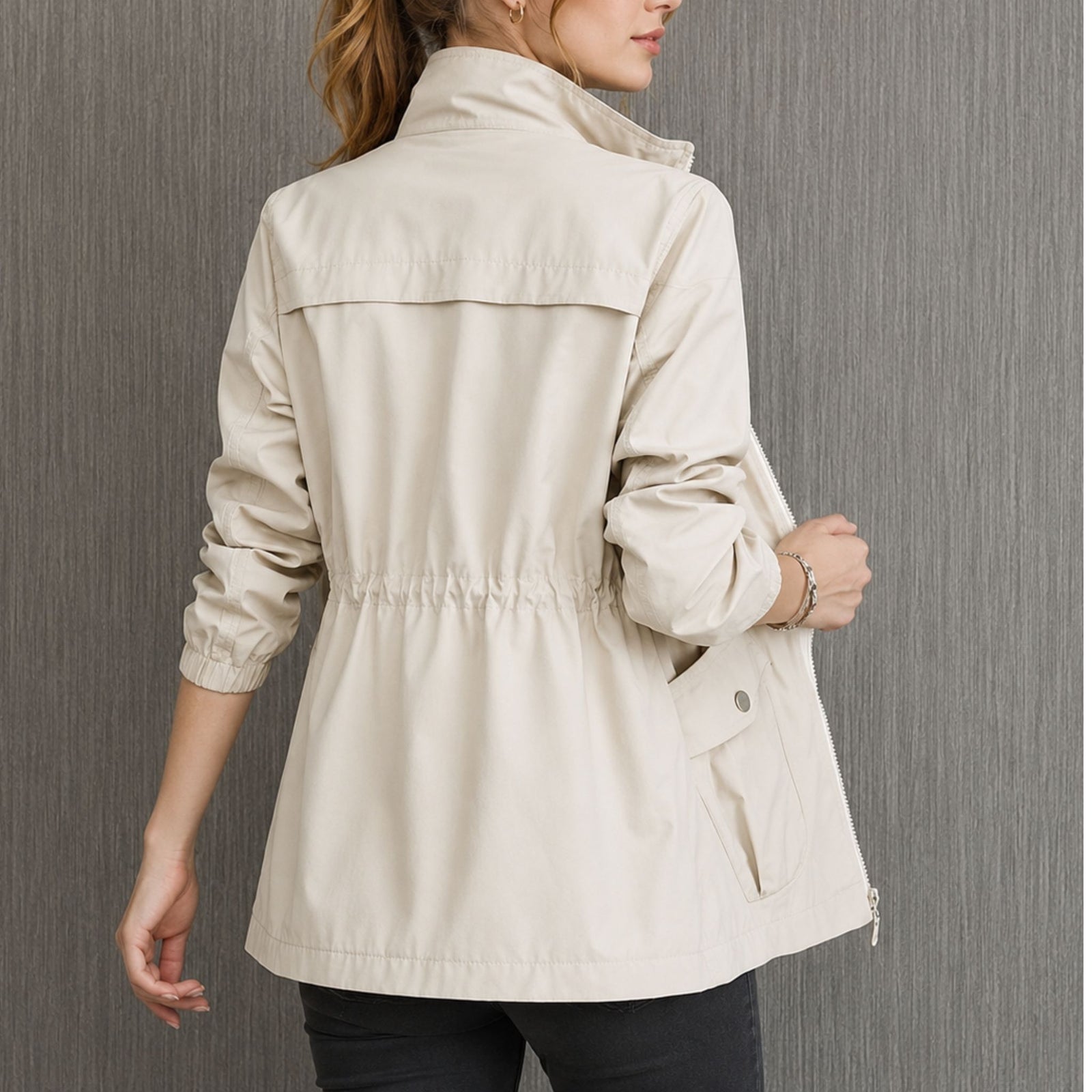 Dames Korte Zomerjacke Met Praktische Zijzakken Lichtgewicht Ademend Stijlvol
