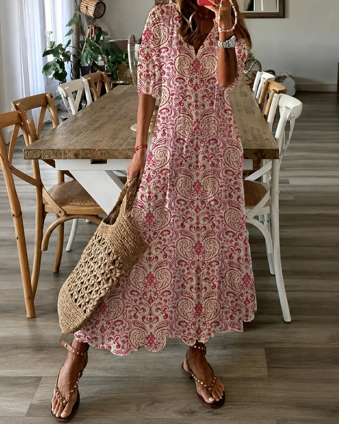 Dames Maxi-jurk Bohemian Stijl