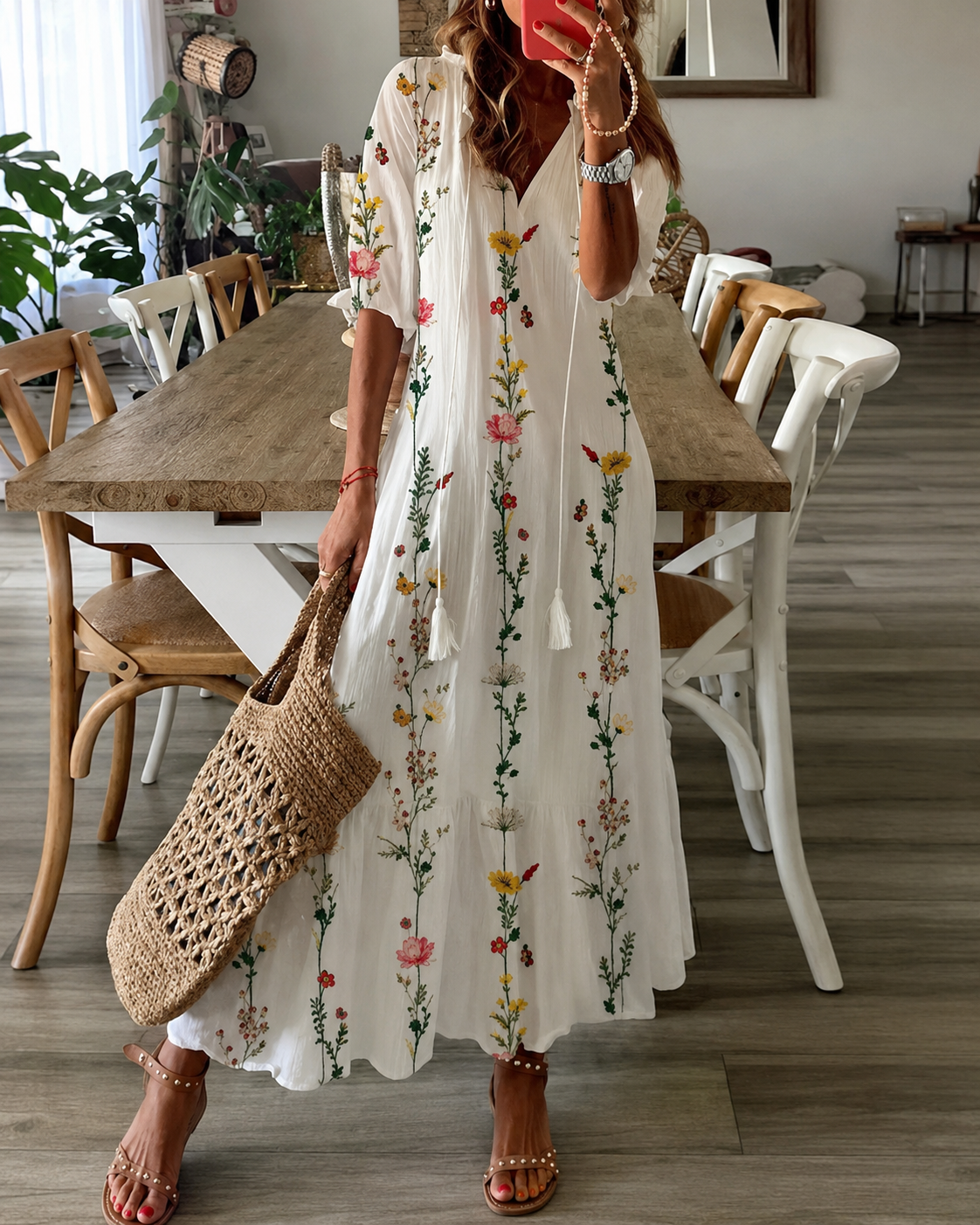 Dames Maxi-jurk Bohemian Stijl