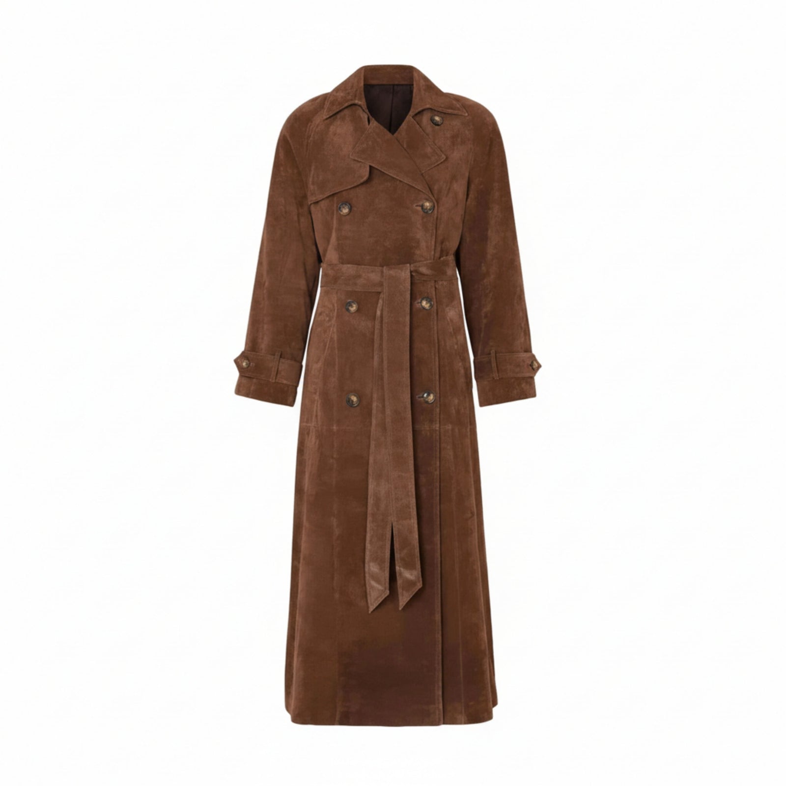 Dames Trenchcoat Getailleerd Lange Stijl
