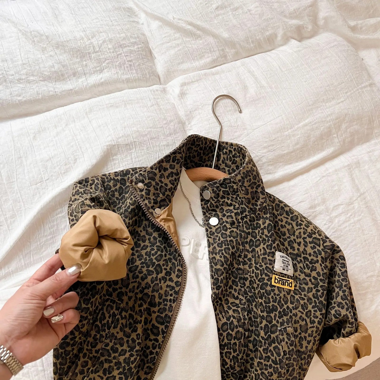 Kinder Luipaardprint Jas