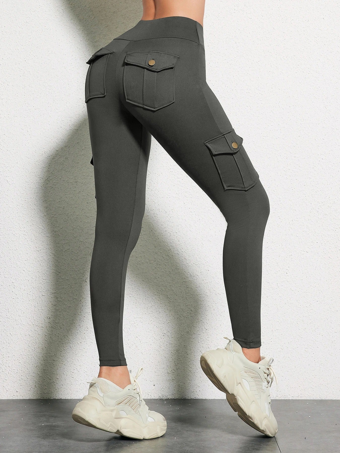 Fitnessbroek met hoge taille voor dames