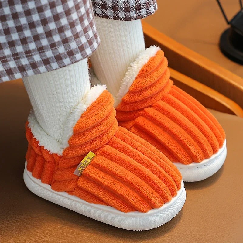 Antislip kinderslippers met zachte zool en pluche