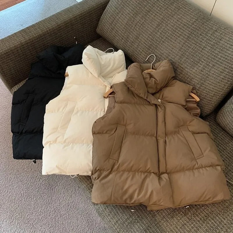 Warme donsvest voor dames
