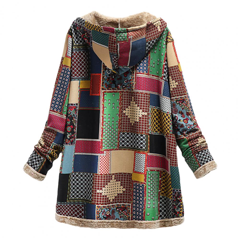 Lange damesjas met capuchon