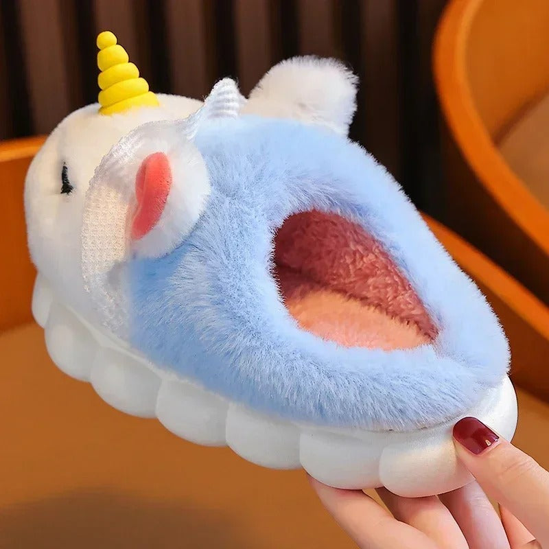 Kinder Eenhoorn Pluche Pantoffels