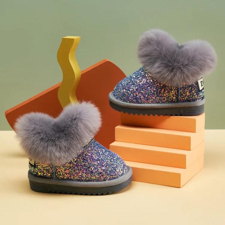 Kinderen Warme Pluche Zachte Onderkant Sneeuwlaarzen