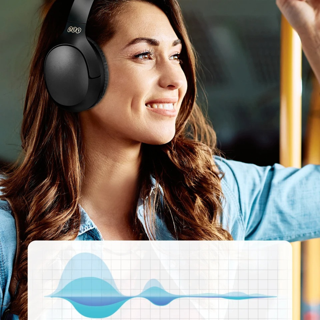 Bluetooth 5.3 draadloze hoofdtelefoon met active noice cancellation