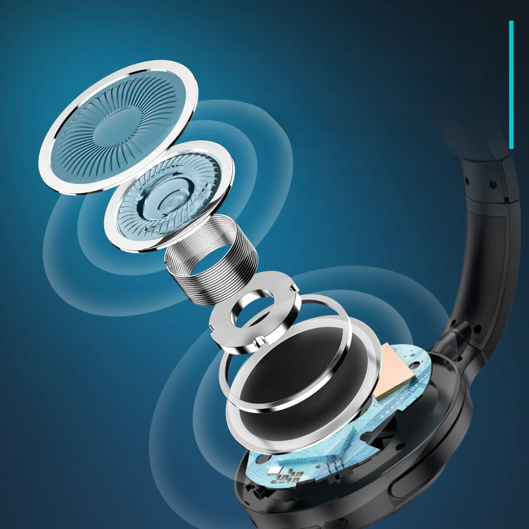 Deep Bass BT 5.3 Hoofdtelefoon met active noice cancellation en microfoon