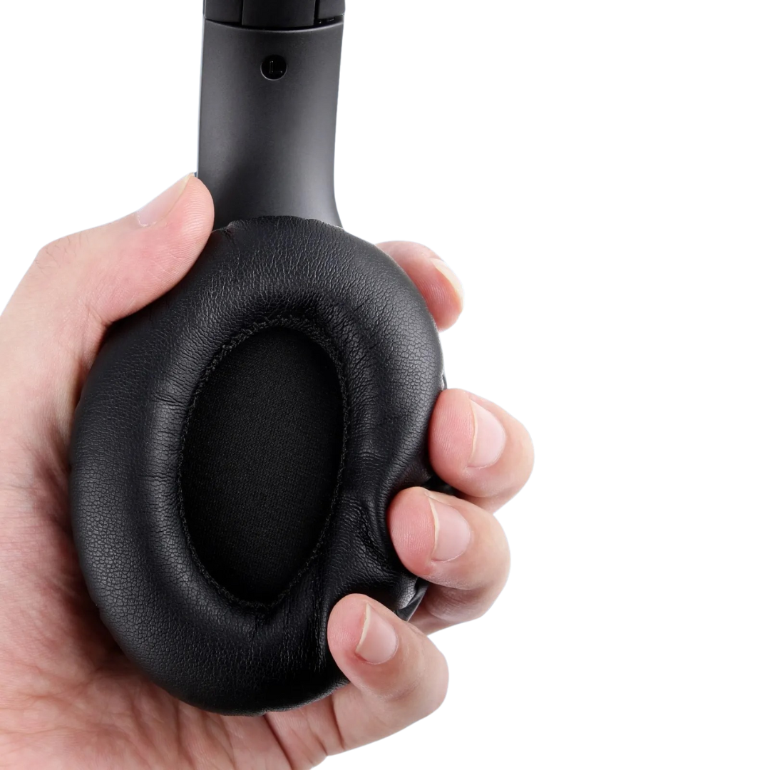 Opvouwbare draadloze hoofdtelefoon met active noice cancellation en microfoon