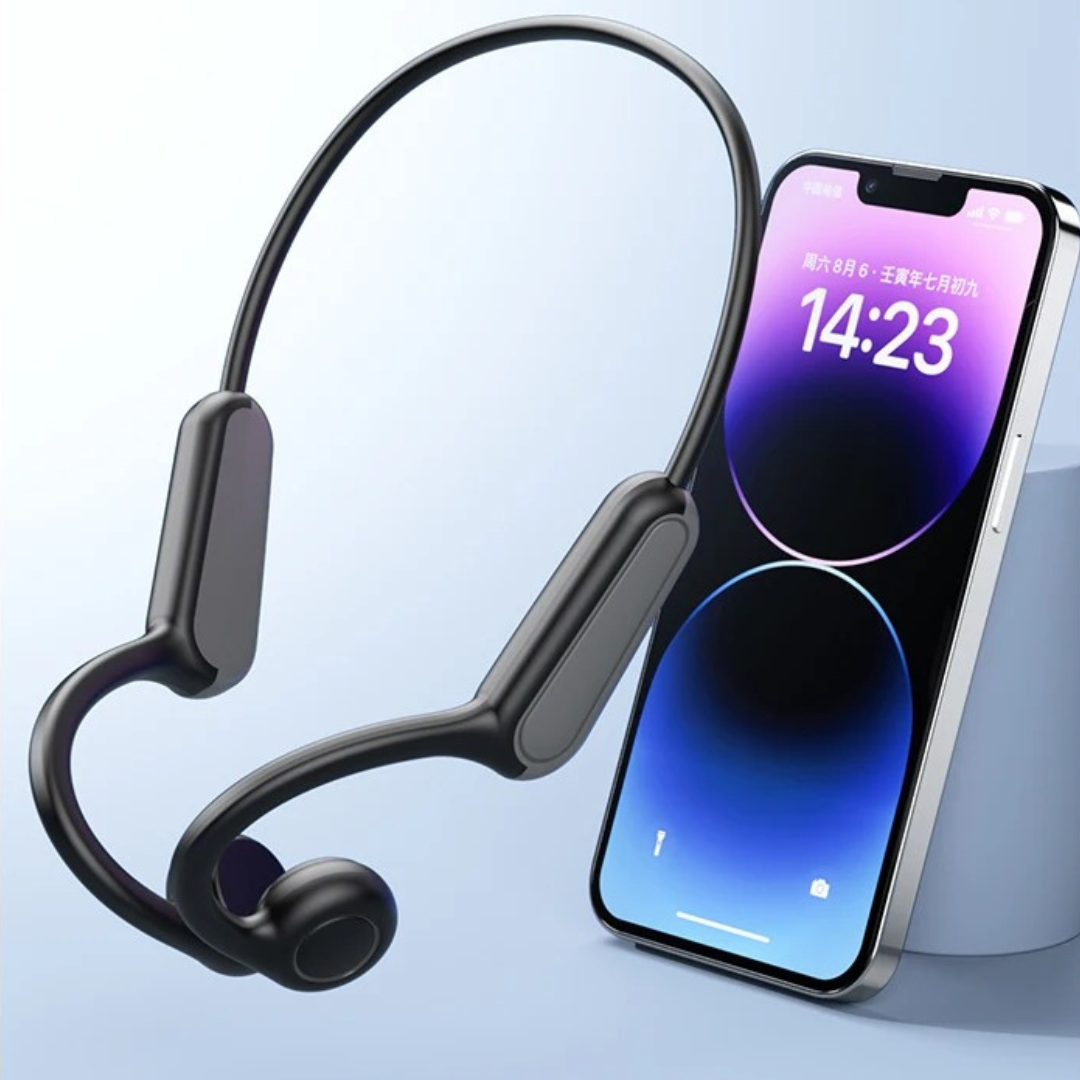 Bluetooth 5.3 waterproof Botgeleiding Sporthoofdtelefoon met microfoon