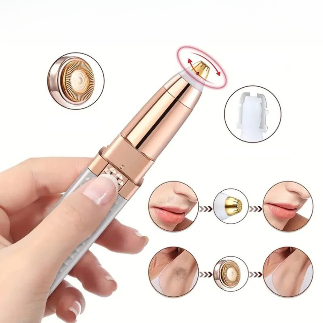 2-in-1 wenkbrauw scheermes en haar scheerapparaat