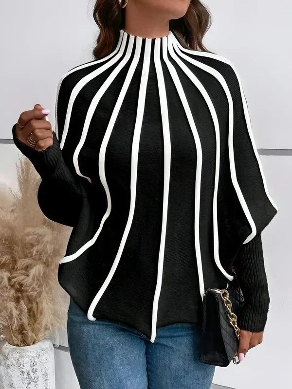 Variant image for Dames Trui Streepdessin Casual Zachte Katoenmix-1