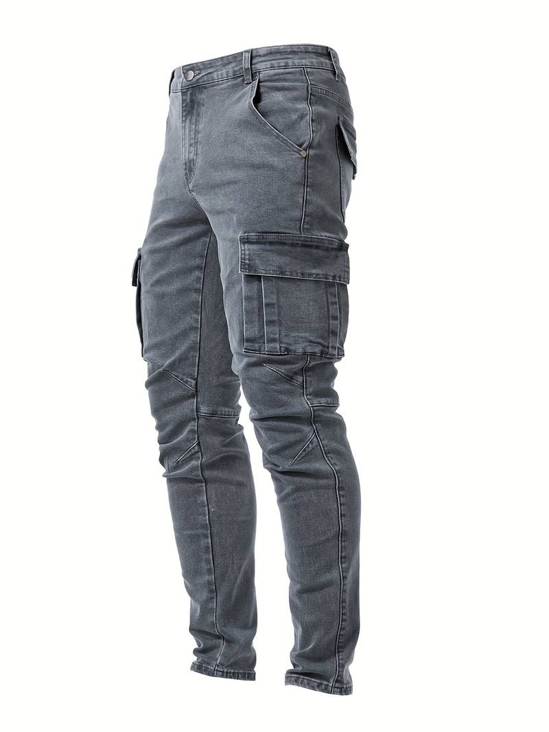 Variant image for Heren Cargo Broek Slim Fit Katoen Met Praktische Zakken-21