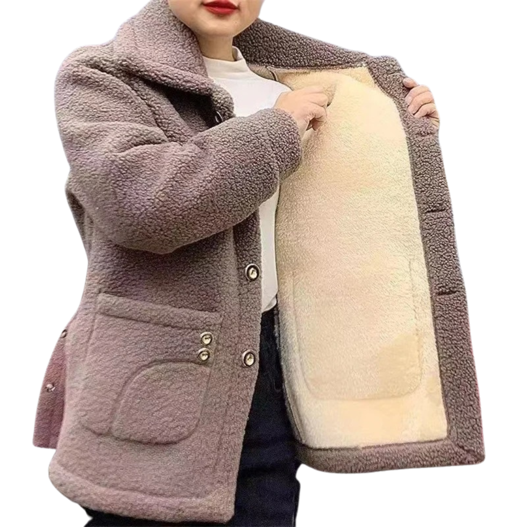 Dikke winterfleecejas voor dames