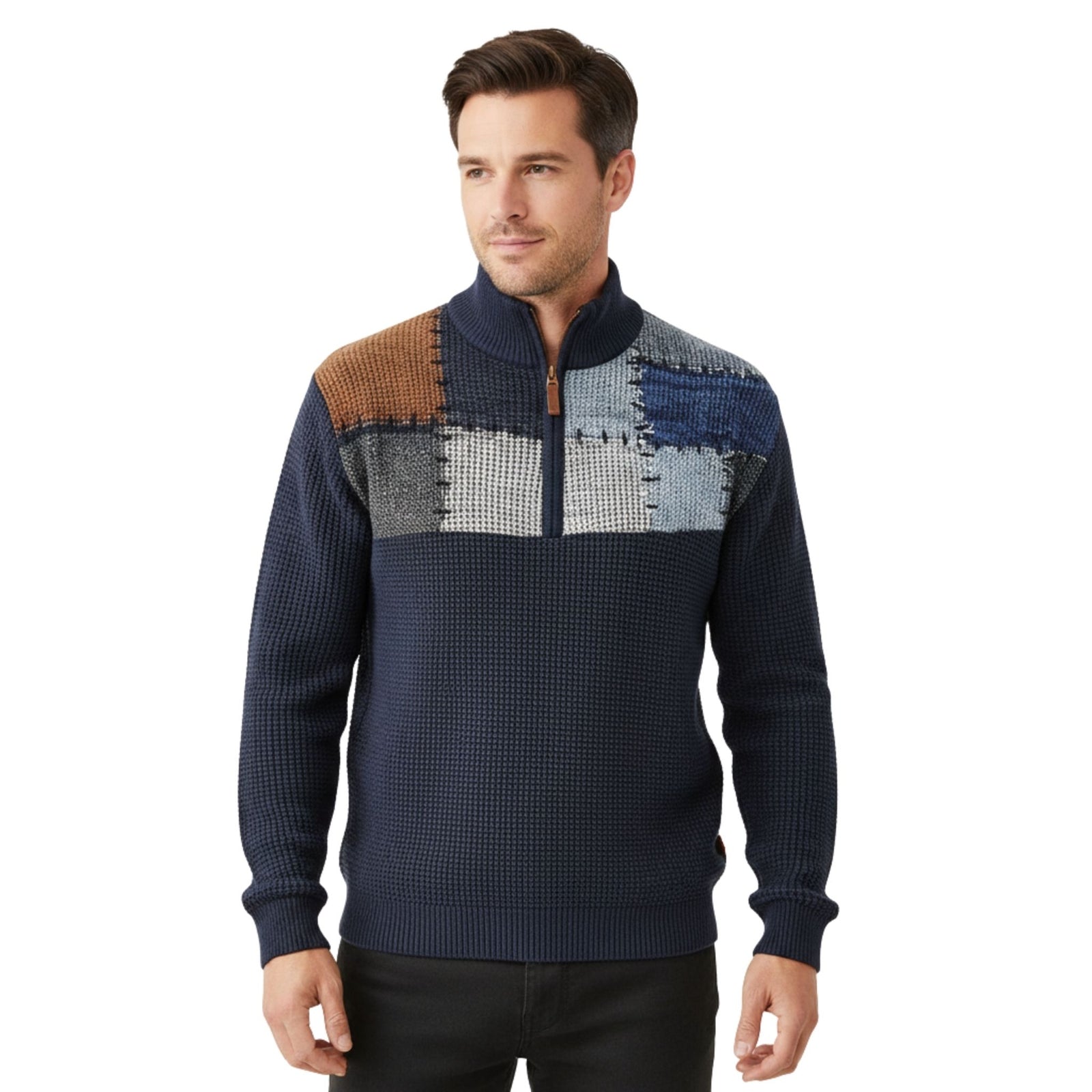 Herensweatshirt Met Rits In Moderne Stijl