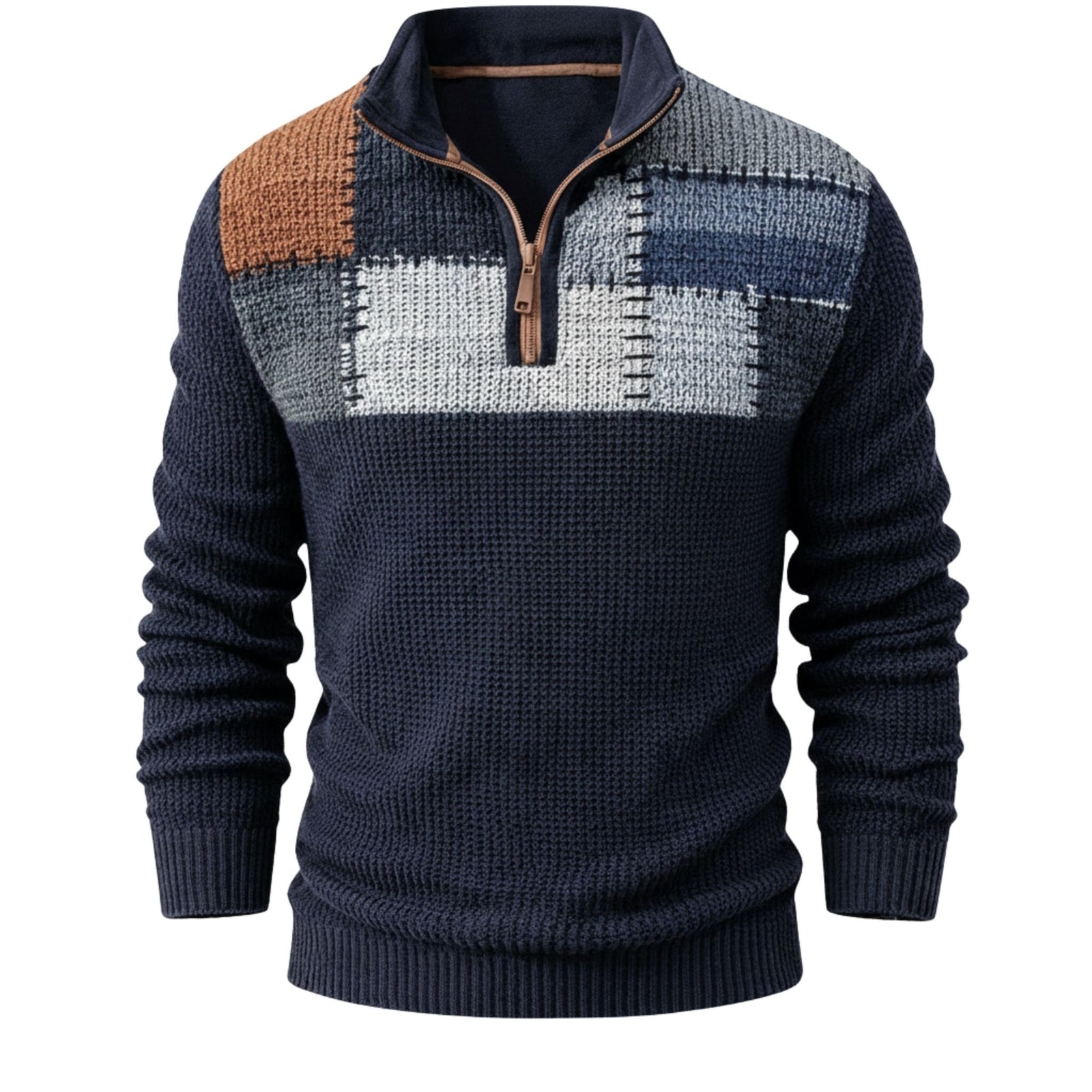 Herensweatshirt Met Rits In Moderne Stijl