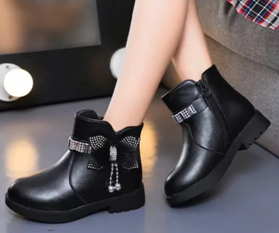 Warme Leren Stijl Laarzen voor Meisjes