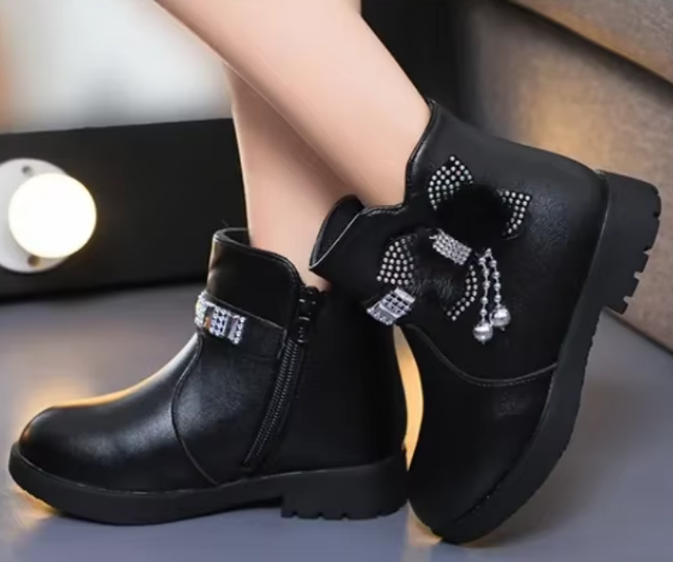 Warme Leren Stijl Laarzen voor Meisjes