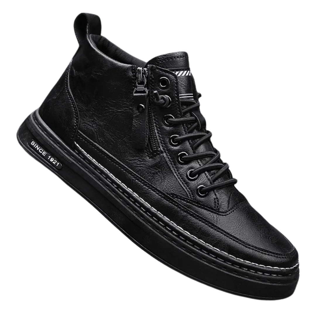 Hoge leren stijl enkellaarzen voor heren