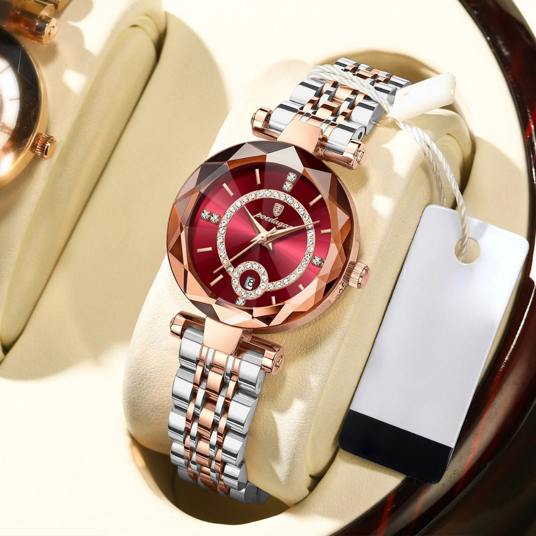 Dames Diamanten Quartzhorloge