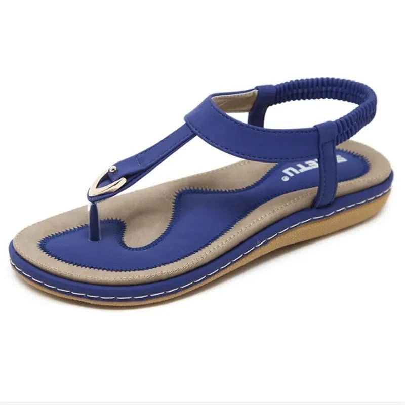 Vrouwen Elastische Enkelband Platte Sandalen