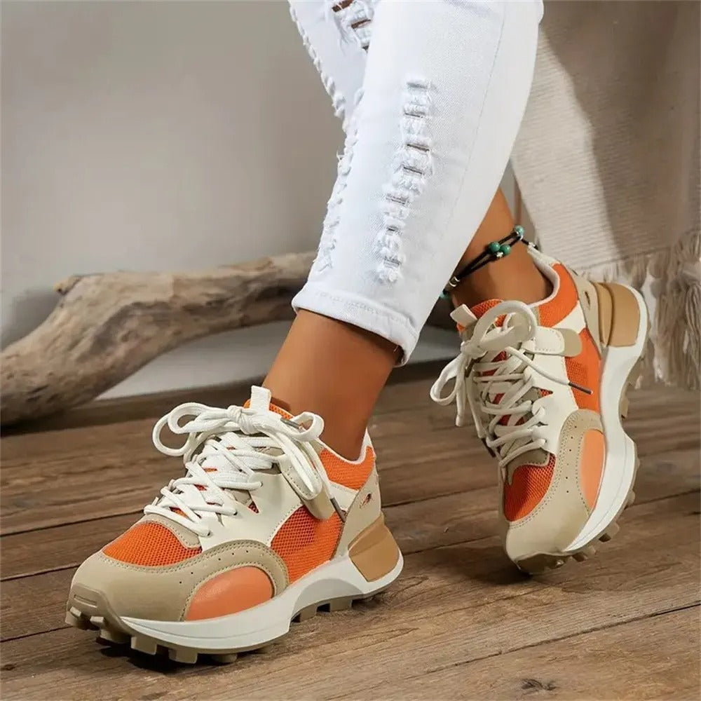 Colorblock damessneakers