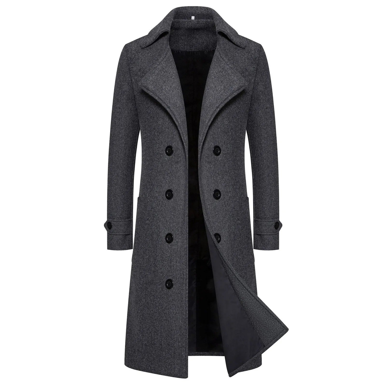 Slim Fit Winterjas Trenchcoat Voor Heren Business Style