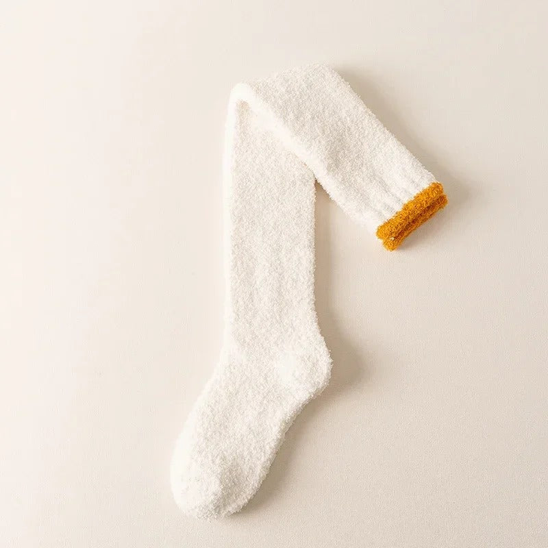 Coral Fleece Over-Knee Hoge Sokken