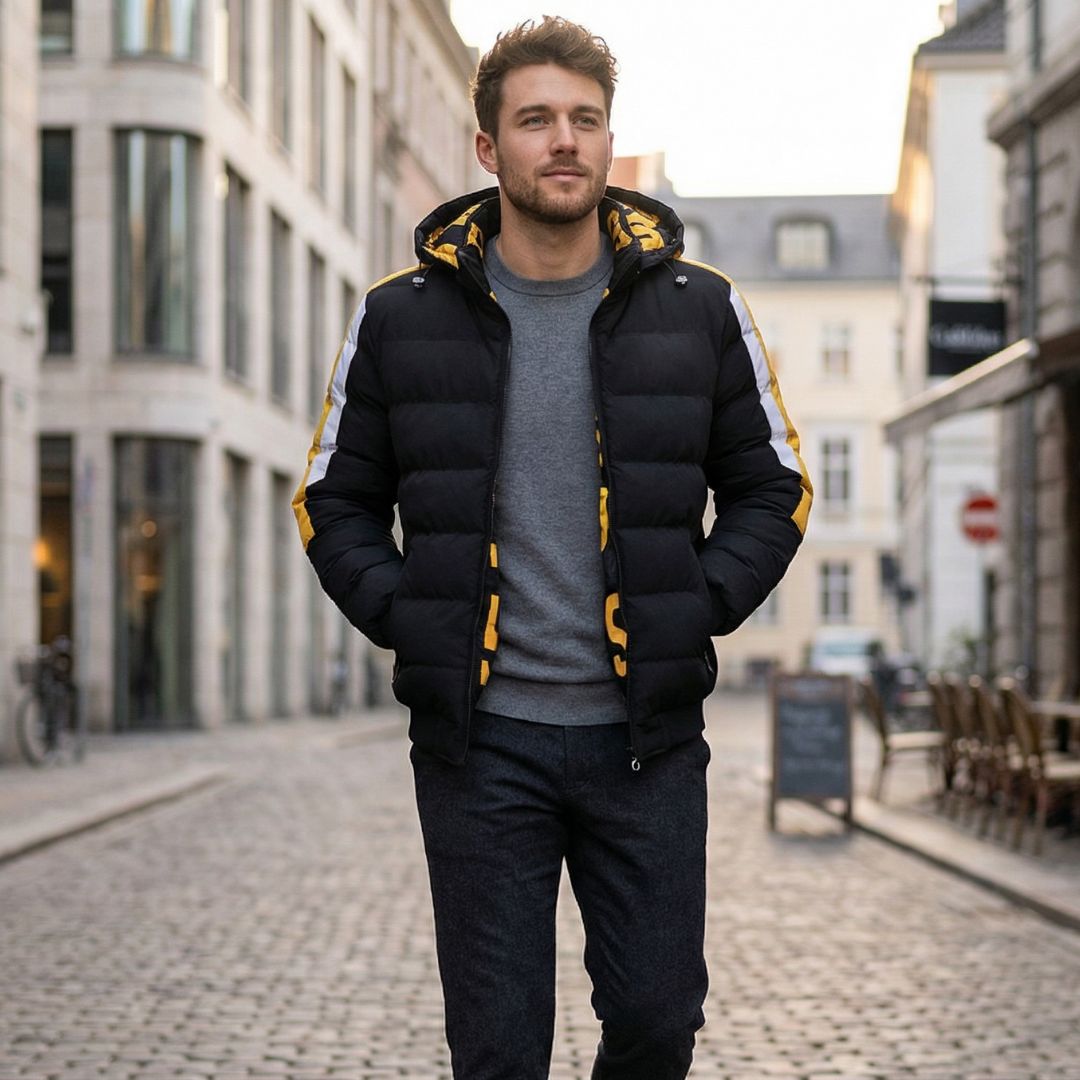 Omkeerbaar winterjack voor heren