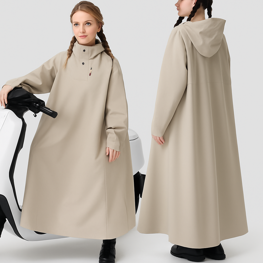 Unisex Regenponcho Lang Waterdicht Oxford Voor Fiets En Buitensport