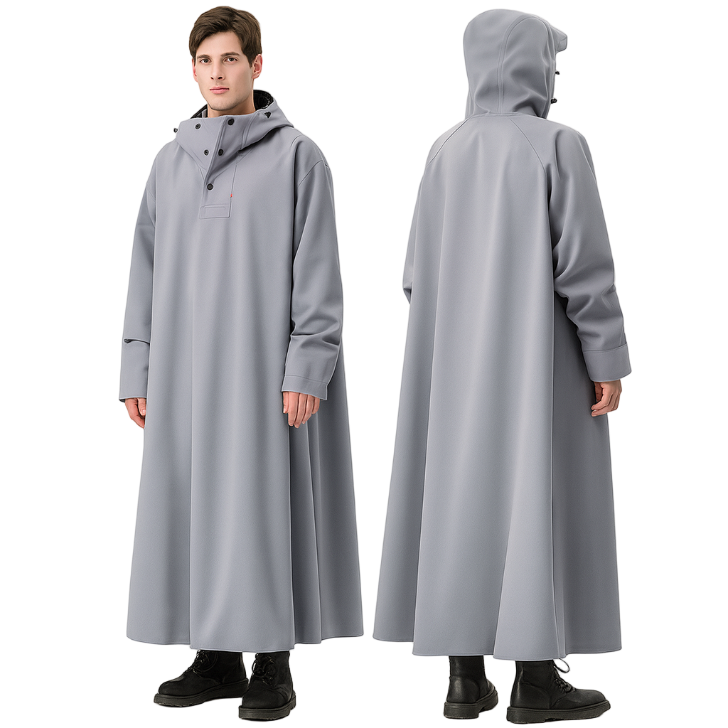 Unisex Regenponcho Lang Waterdicht Oxford Voor Fiets En Buitensport