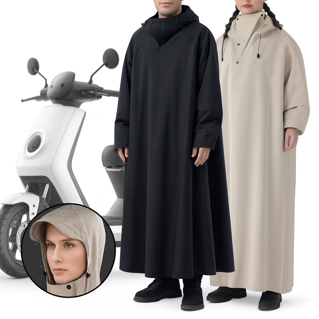 Unisex Regenjas Oversized Waterdicht Oxford voor Fiets, Motorfiets