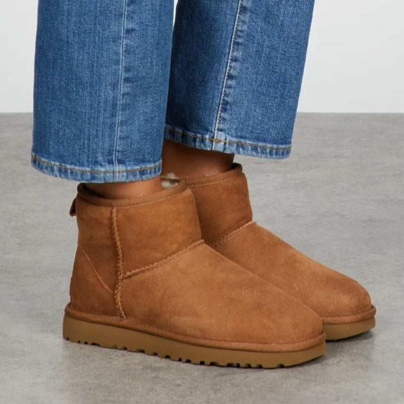 Dames Laarzen Halfhoog Kunstleer Fleece Voering voor Comfortabele Winterlook-5