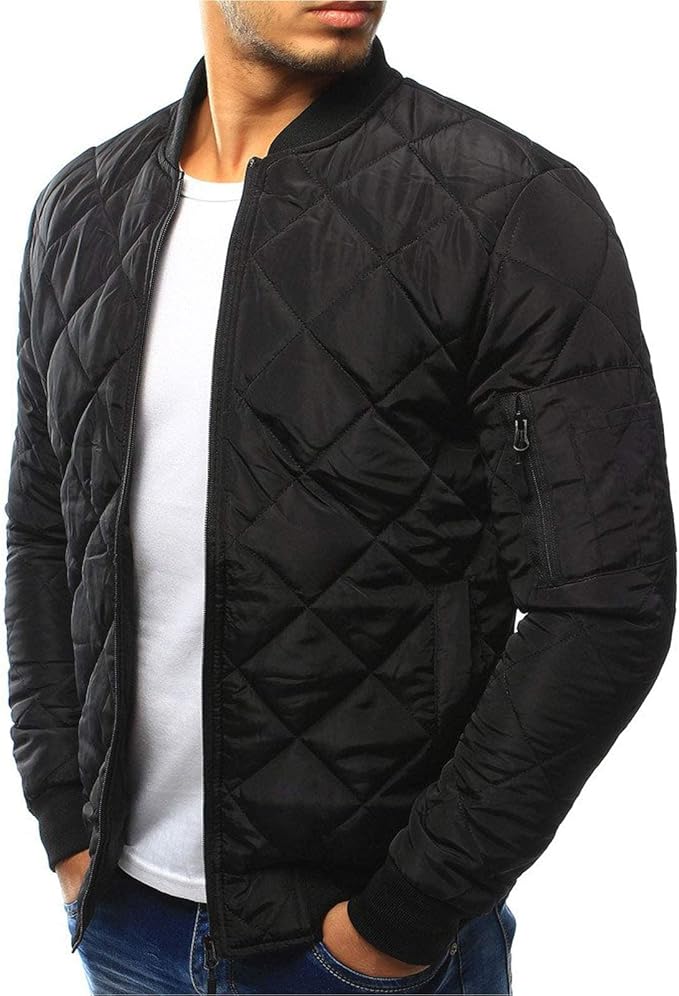 Gewatteerd bomberjack voor heren