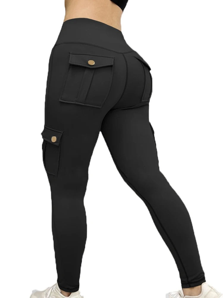 Fitnessbroek met hoge taille voor dames