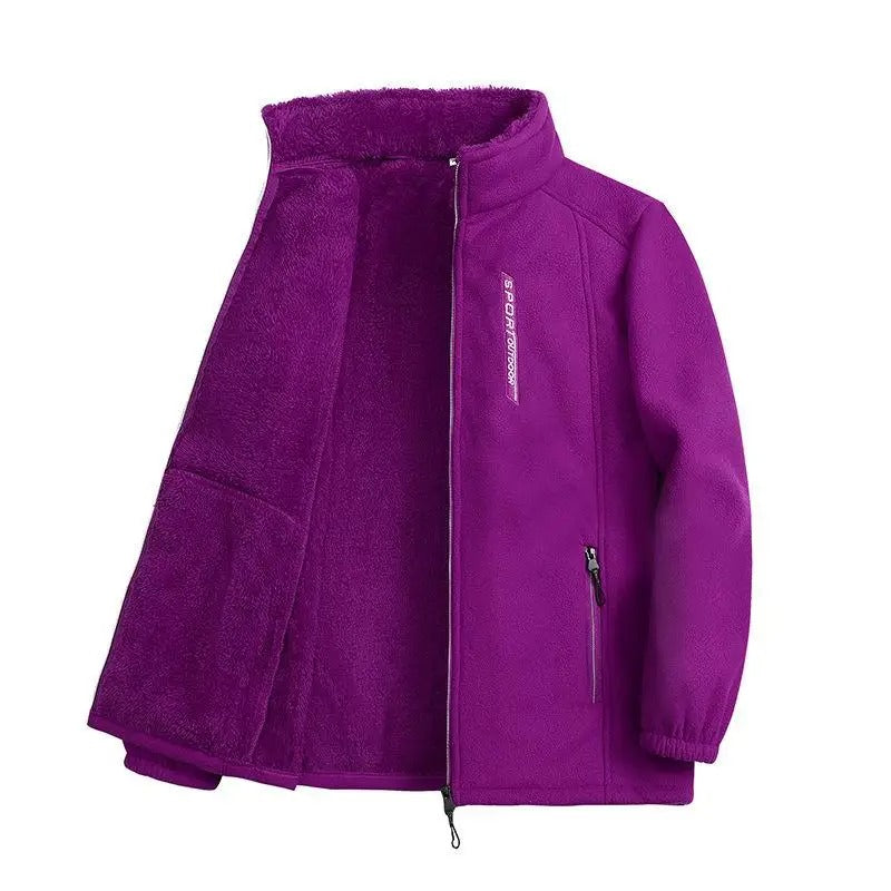Winter warme fleece jas voor dames