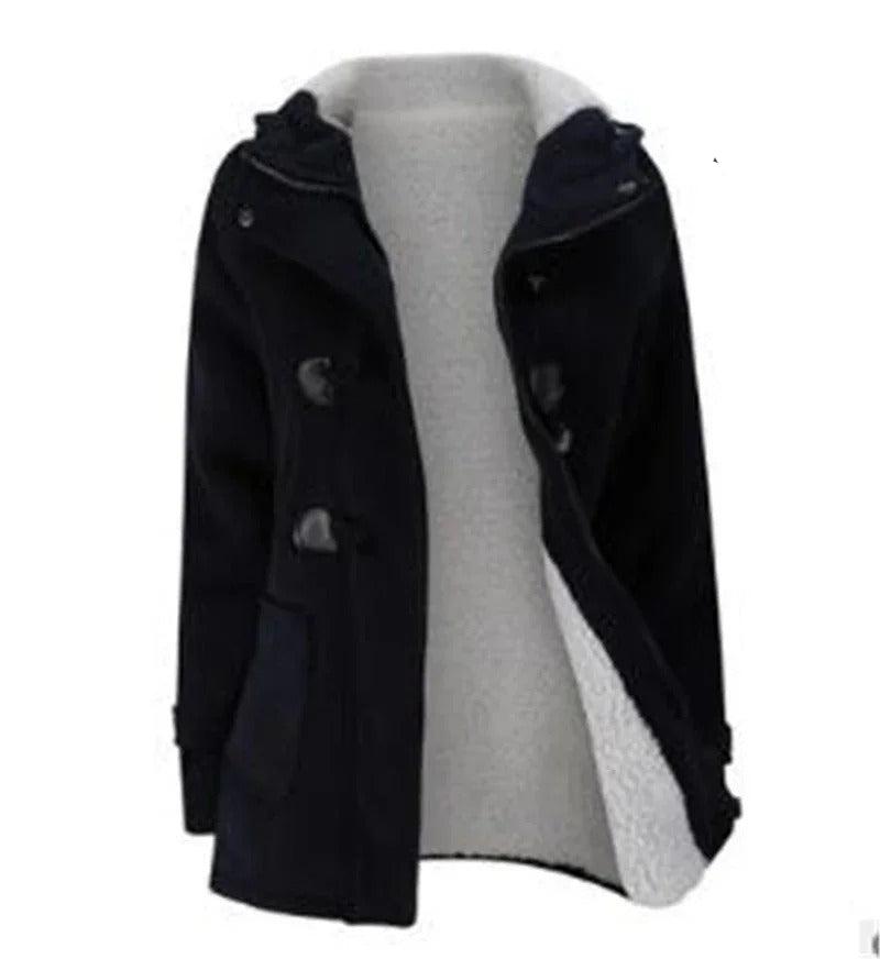 Dames Casual Winter Knoop Hoodie