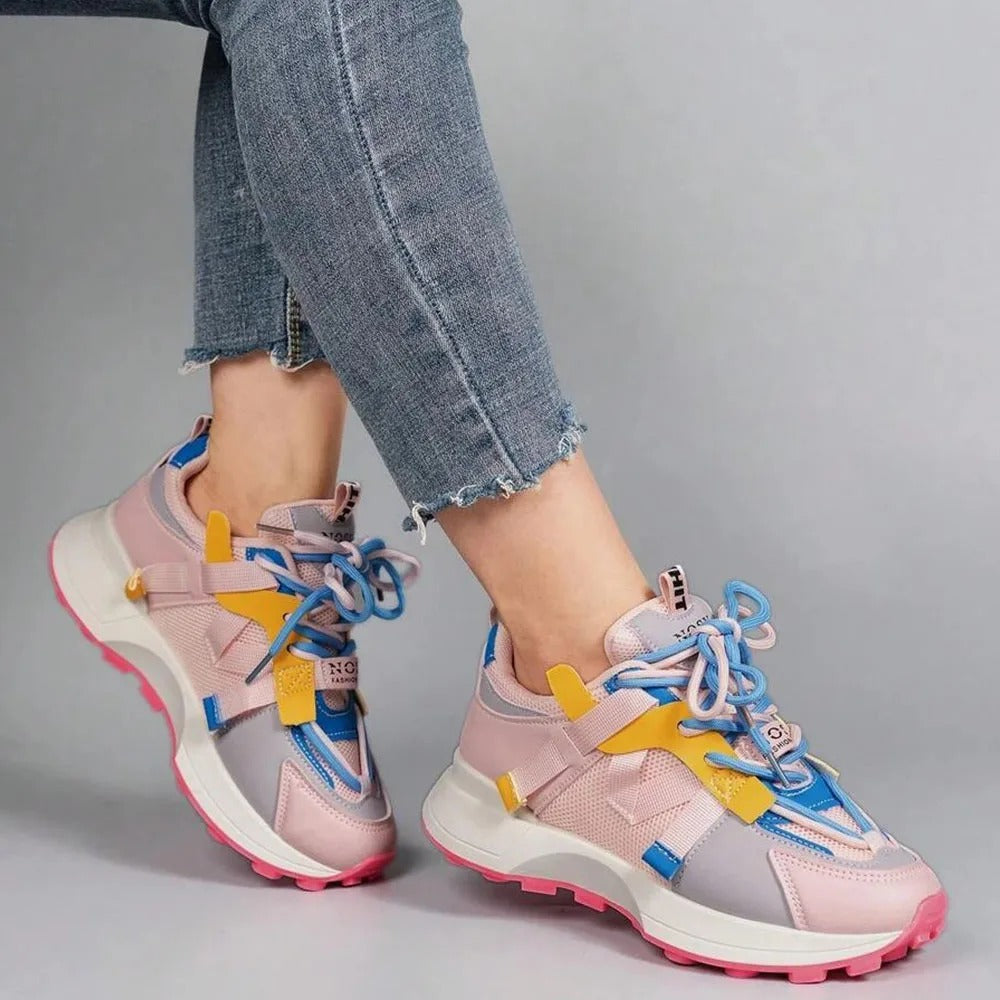 Colorblock damessneakers