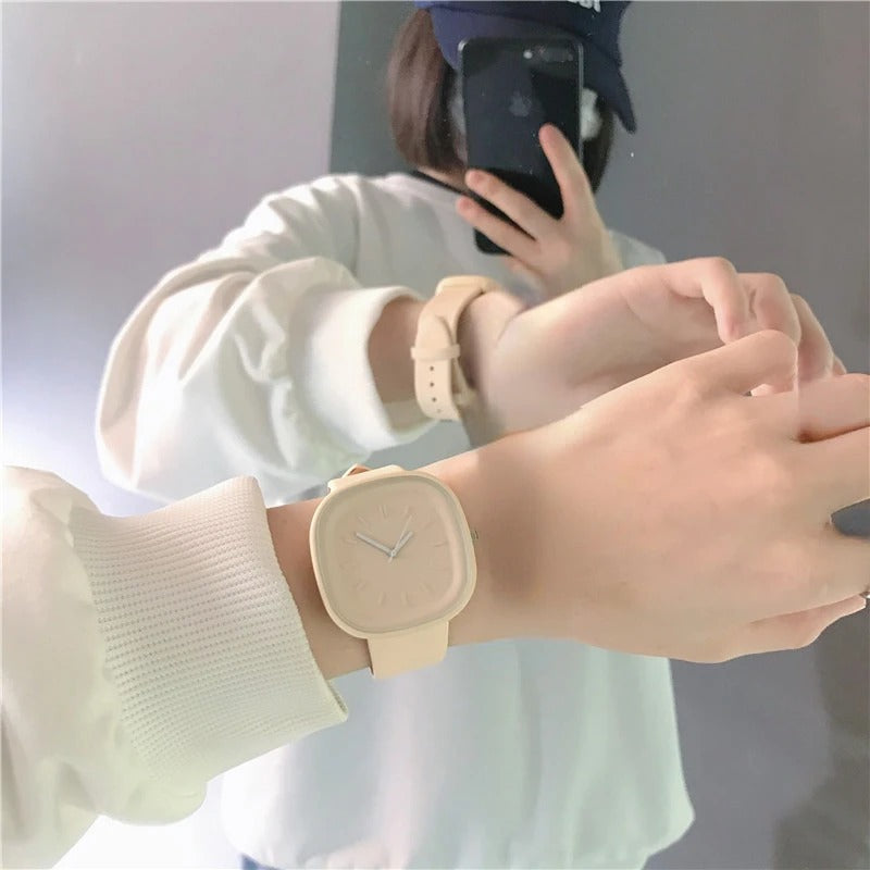 Pastelkleurig actief dameshorloge