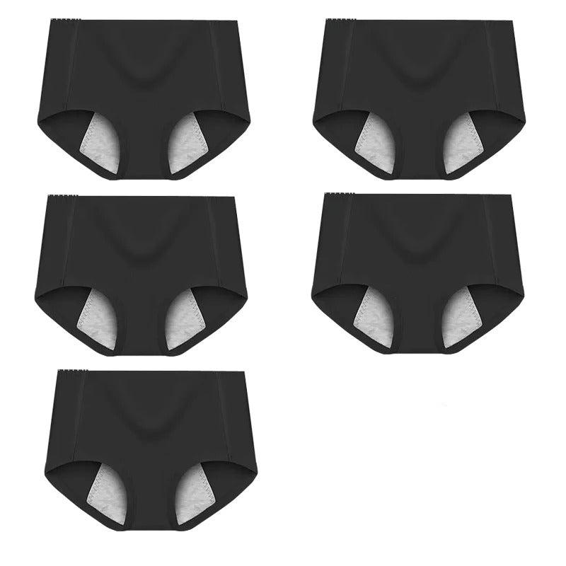 5 Stuks Hoge taille lekvrije menstruatieslipjes