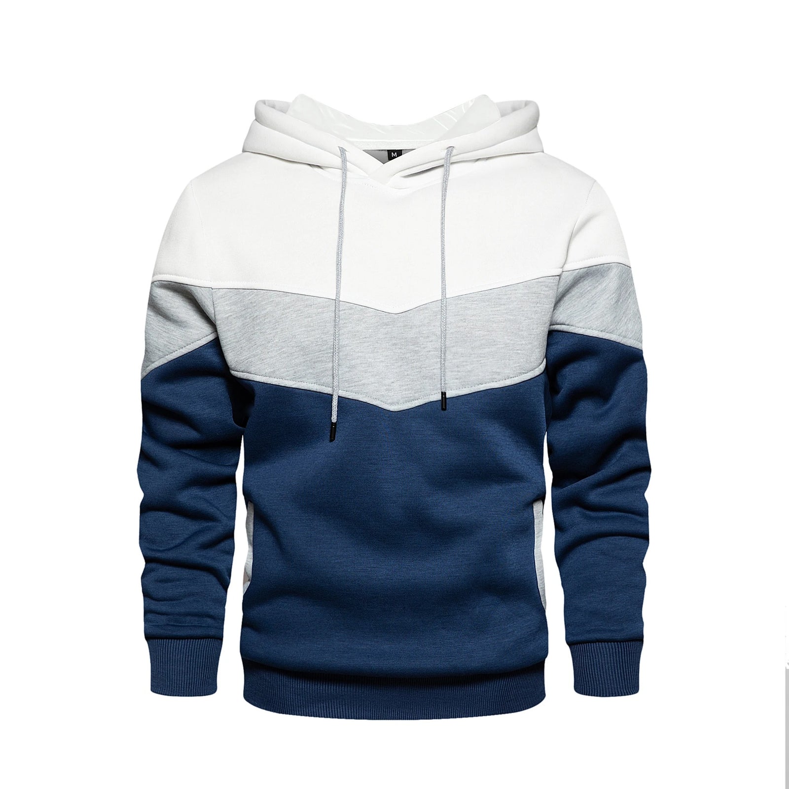 Heren Patchwork Fleece Hoodie