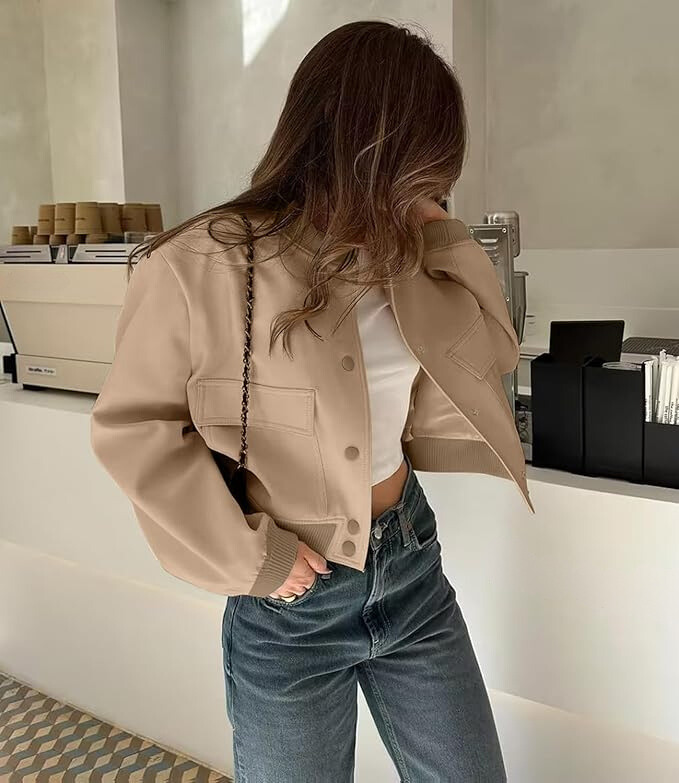 Varsity-bomberjack voor dames