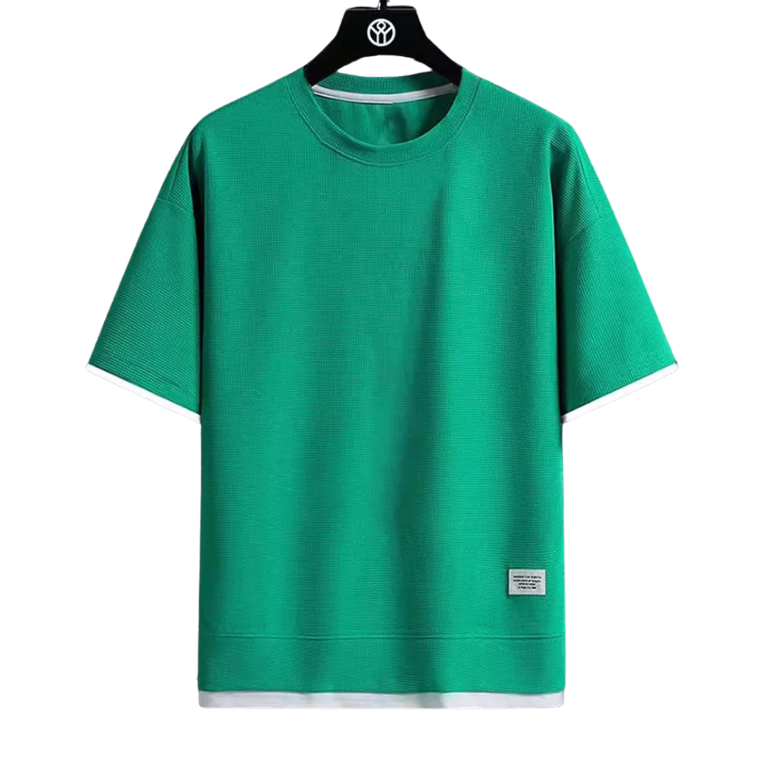 Heren Premium Wafel T-shirt