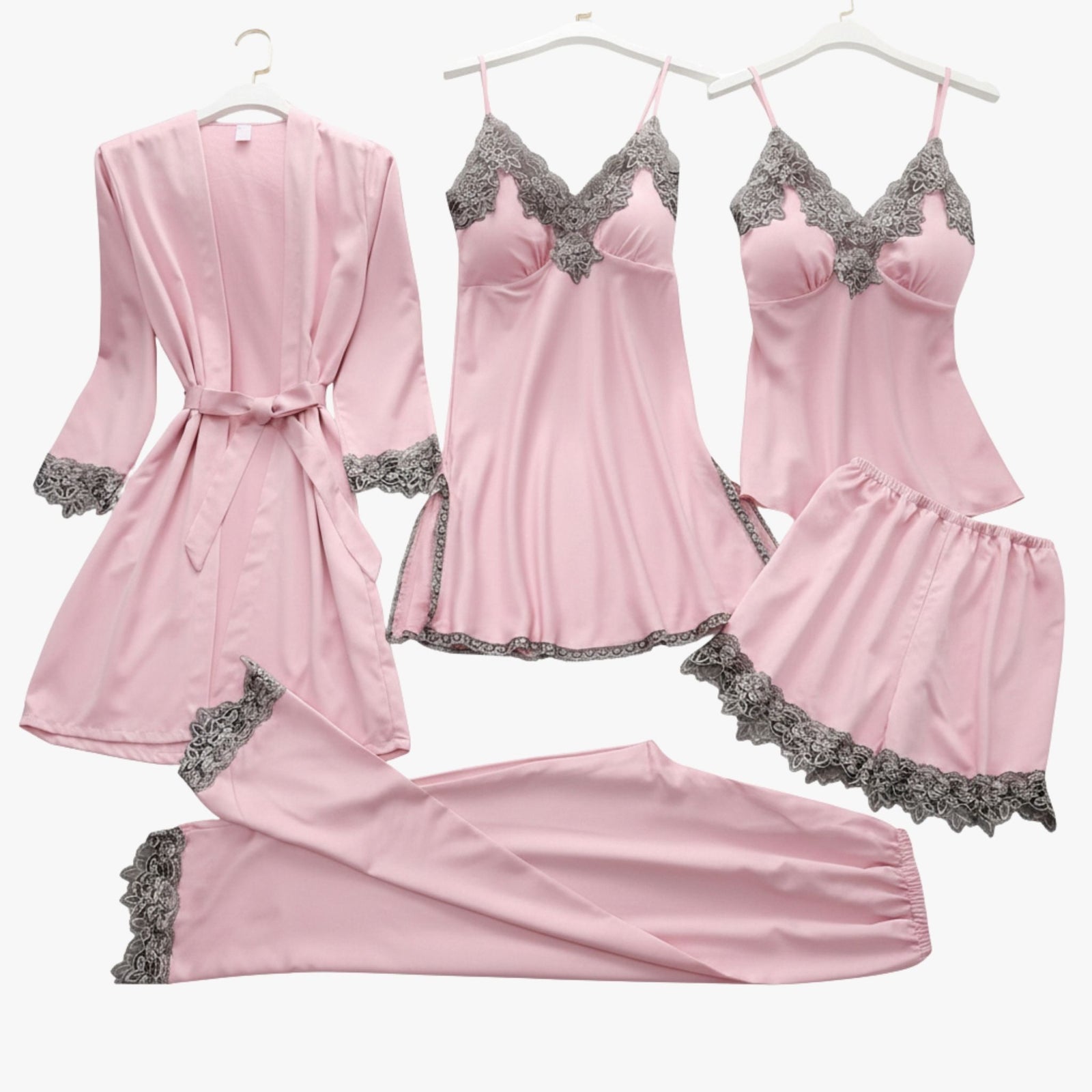 Zachte Zijde-look Stijl Pyjamaset