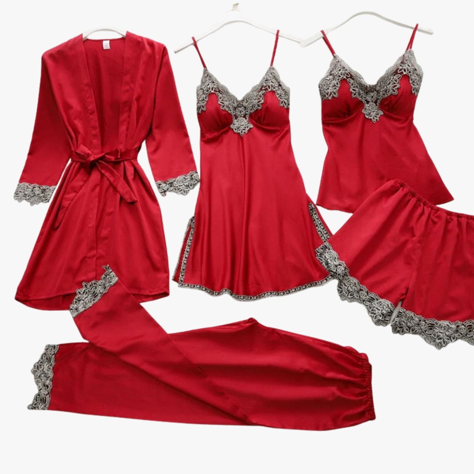Zachte Zijde-look Stijl Pyjamaset