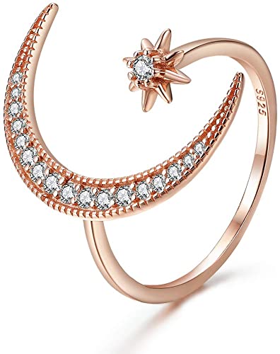 Halve maan ster ring