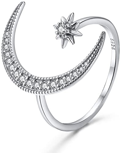 Halve maan ster ring