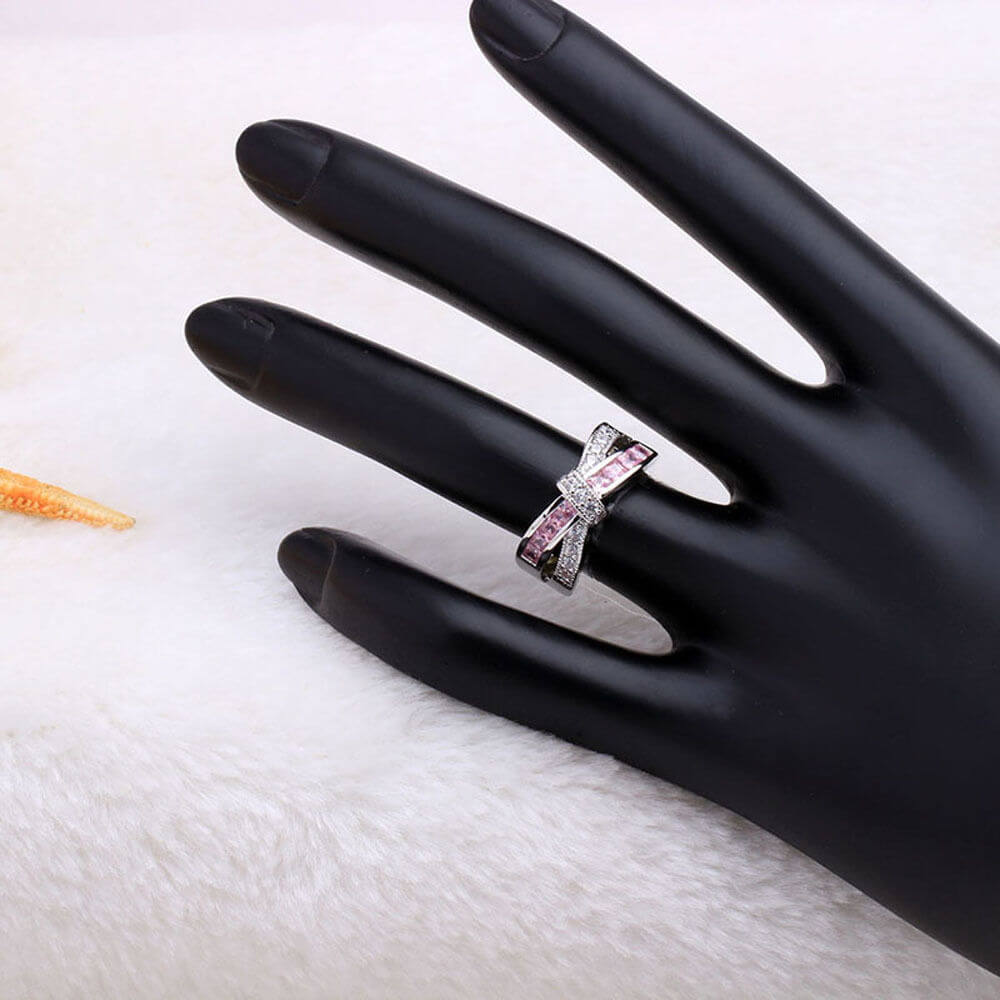 Criss Cross Kristal Ring