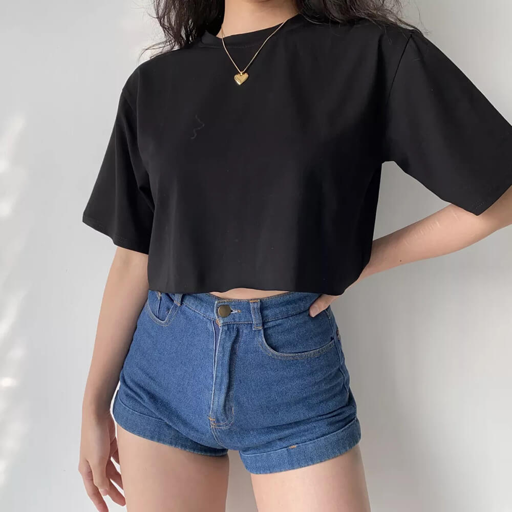 Losse korte top